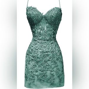 Mint green homecoming/prom dress. Size 16. Brand new.